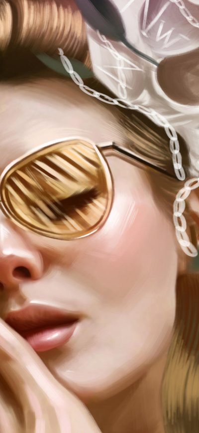 Fond d'écran iPhone Girl Smoking Glasses