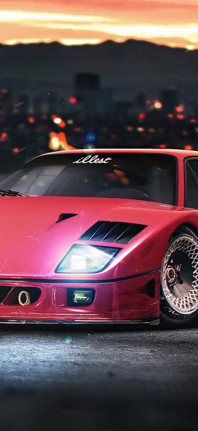 Fond d'écran iPhone Ferrari Nightrunner F40