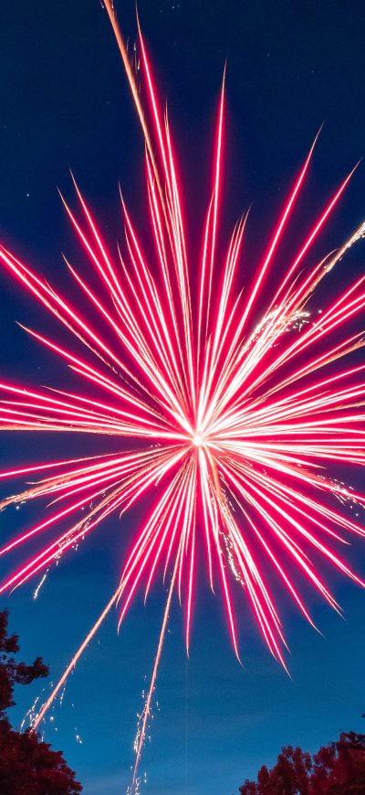 Fond d'écran iPhone Firework Lake 4k