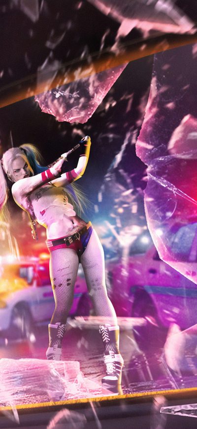 Fond d'écran Harley Quinn Breaking sur iPhone