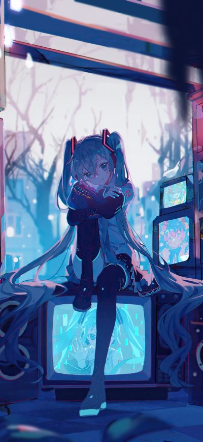 Fond d'écran iPhone Hatsune MikuVocaloid 4k