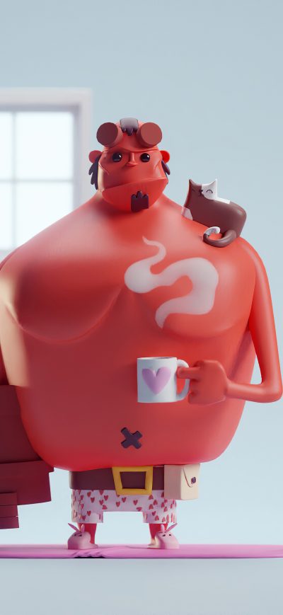 Fond d'écran iPhone Hellboy Morning 4k