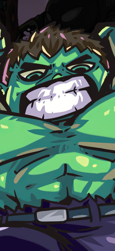 Fond d'écran iPhone Hulk Little Art