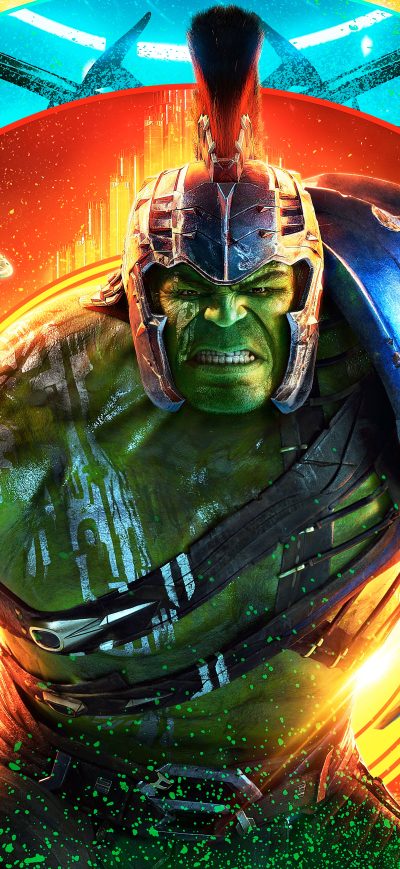 Fond d'écran iPhone Hulk Thor Ragnarok 12k
