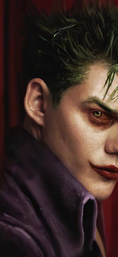 Fond d'écran iPhone Joker Cosplay Style 4k