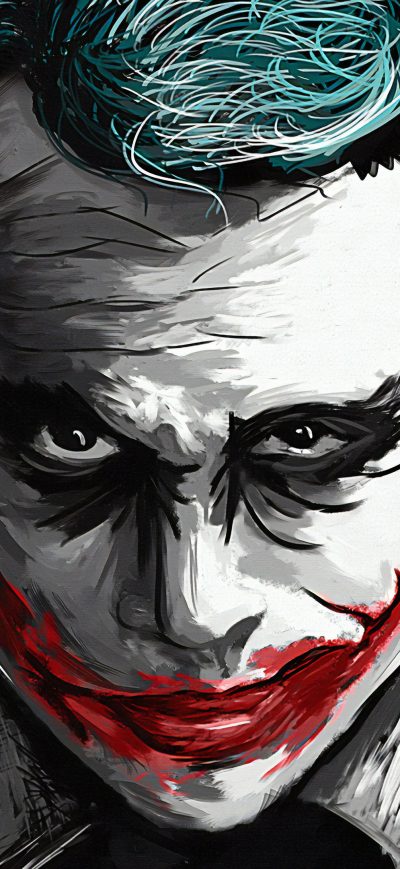 Fond d'écran iPhone Joker Heath Ledger Art 4k