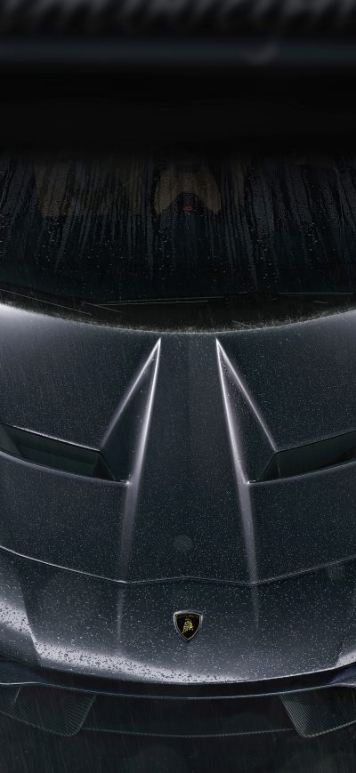 Fond d'écran iPhone Lamborghini Centenario Rain 8k