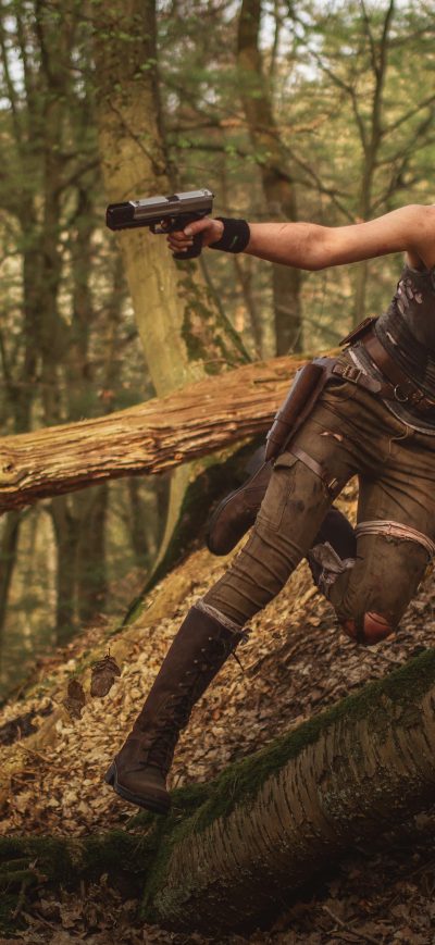 Fond d'écran iPhone Tomb Raider Cosplay 4k 5k
