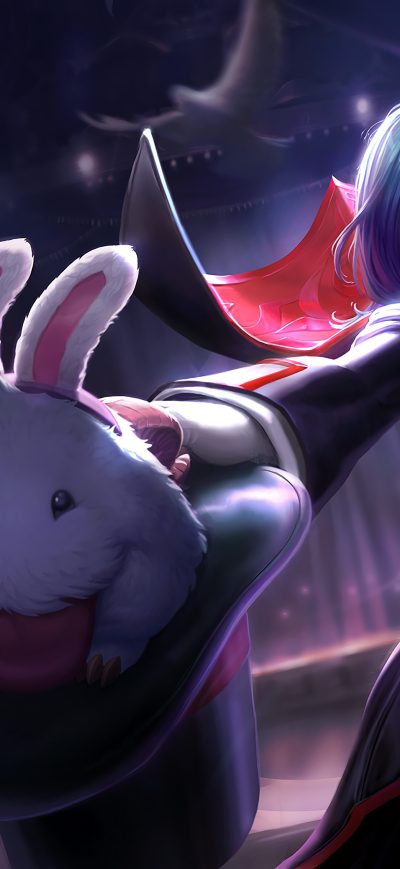 Fond d'écran League Of Legends Leblanc Poro 4k sur iPhone