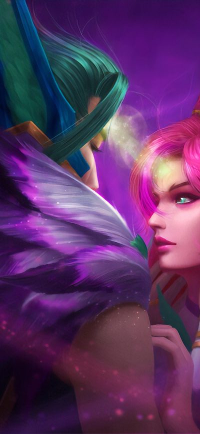 Fond d'écran iPhone Star Guardian Xayah And Rakan Luxoia