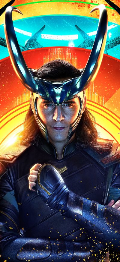 Fond d'écran iPhone Loki Thor Ragnarok 12k