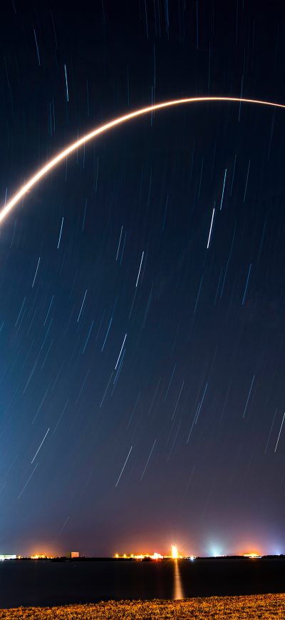 Fond d'écran iPhone Starlink Mission 5k