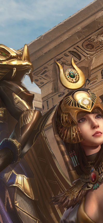 Fond d'écran iPhone Golden Pharaoh X Suit Pubg