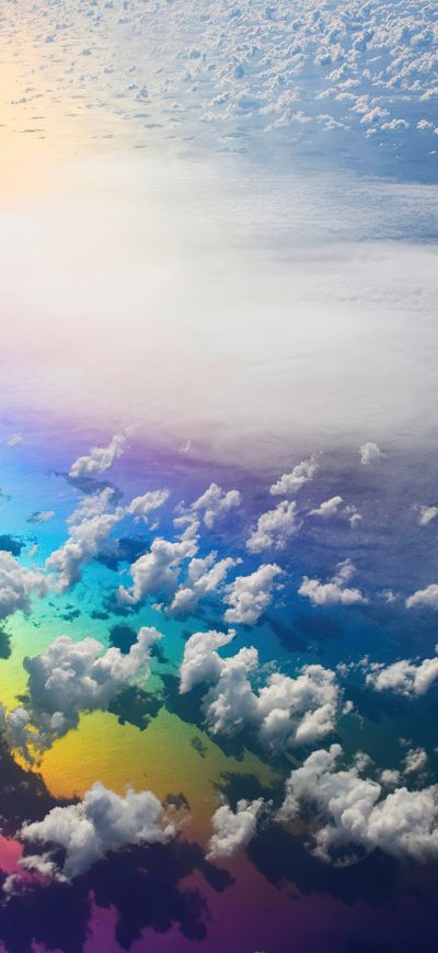Fond d'écran iPhone Rainbow In Clouds 4k
