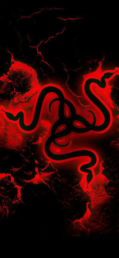 Fond d'écran iPhone Razer Logo Red 4k