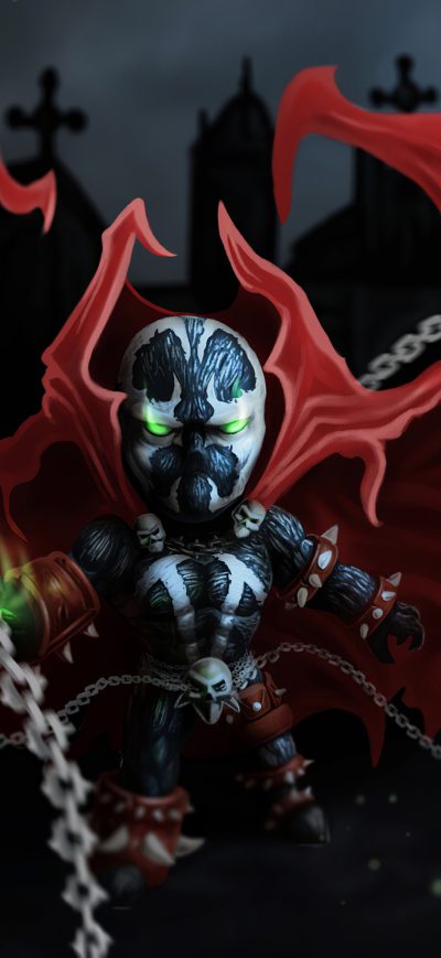 Fond d'écran iPhone Chibi Spawn 4k