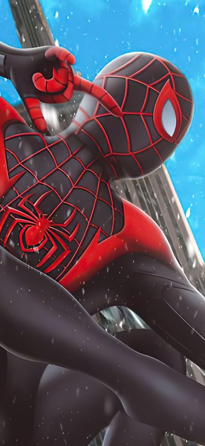 Fond d'écran iPhone Spider Man Miles Morales Ps5 4k