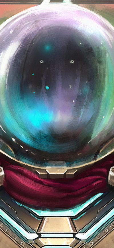 Fond d'écran iPhone Spider Man Far From Home Mysterio Art 4k