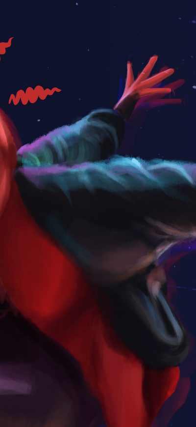 Fond d'écran iPhone Miles Morales Sketch Art