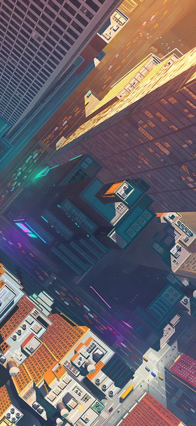Fond d'écran iPhone Spiderman City 4k