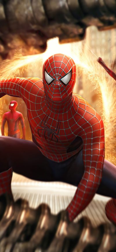 Fond d'écran iPhone The Spiderverse 8k