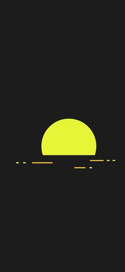 Fond d'écran Sun Minimal 4k sur iPhone