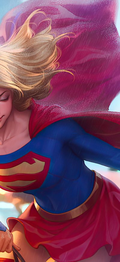 Fond d'écran iPhone Supergirl On Walk 4k