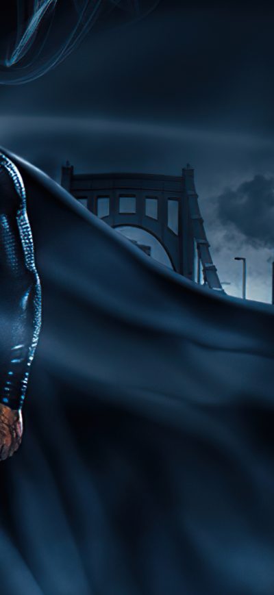 Fond d'écran iPhone The Superman Black Suit 4k
