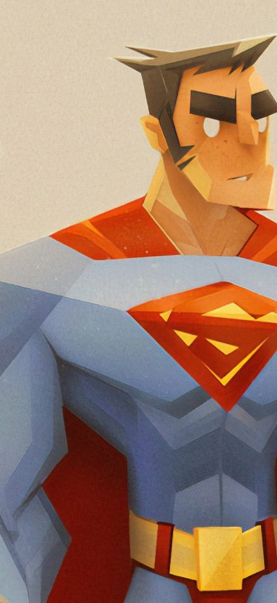Fond d'écran iPhone Superman Fun Art 4k