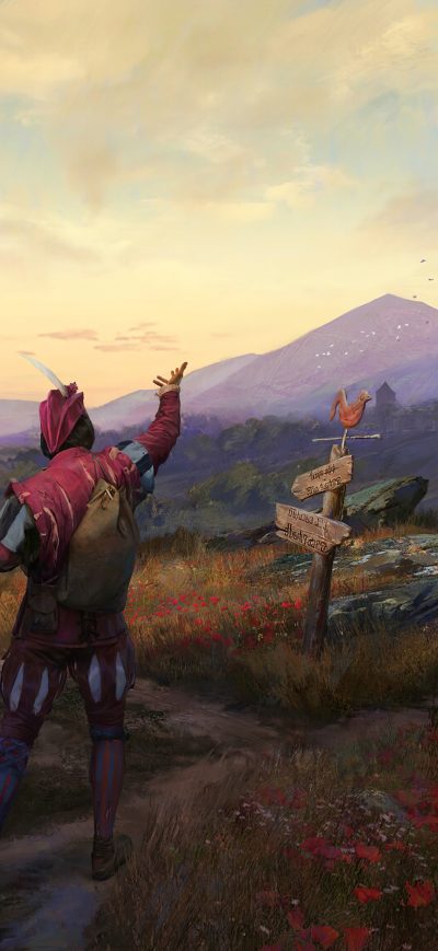 Fond d'écran iPhone Geralt And Dandelion Go To The Greatest Adventure