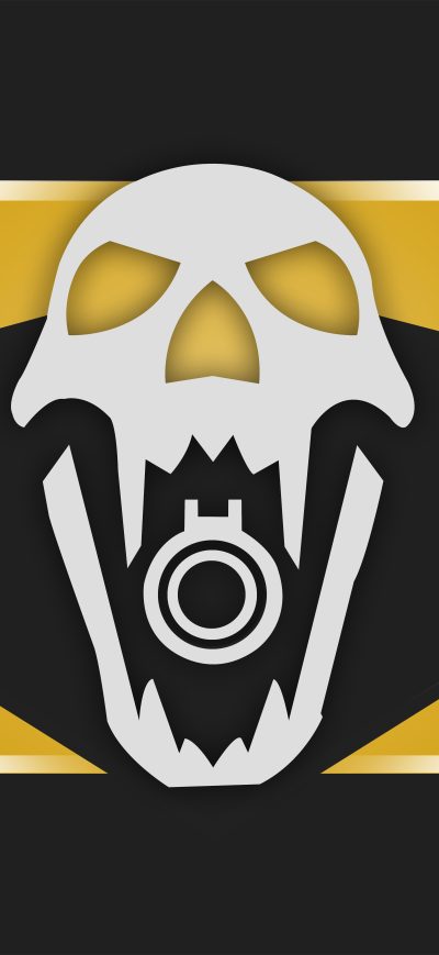 Fond d'écran iPhone Rainbow Six Siege Skull Minimal 12k