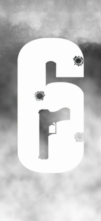 Fond d'écran iPhone Rainbow Six Siege Logo 4k