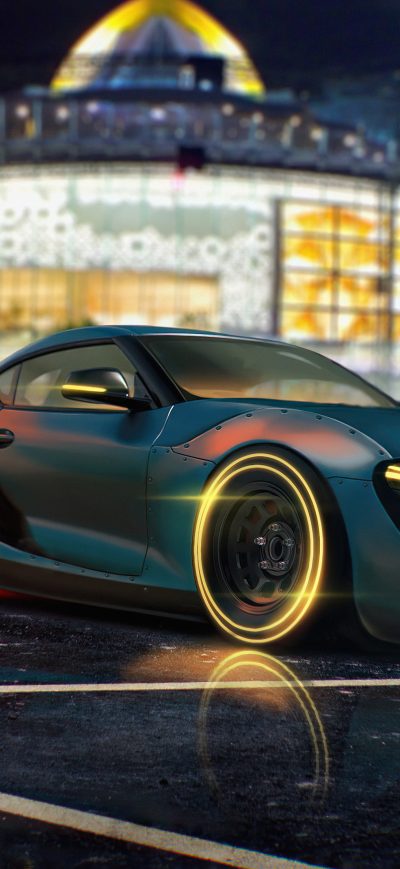 Fond d'écran iPhone Toyota Supra A90 5k
