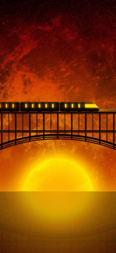 Fond d'écran iPhone Hell Train 4k