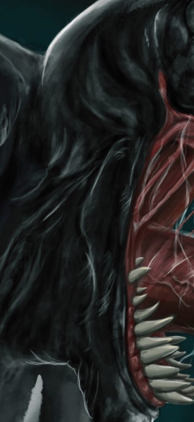 Fond d'écran iPhone Venom Closeup Art