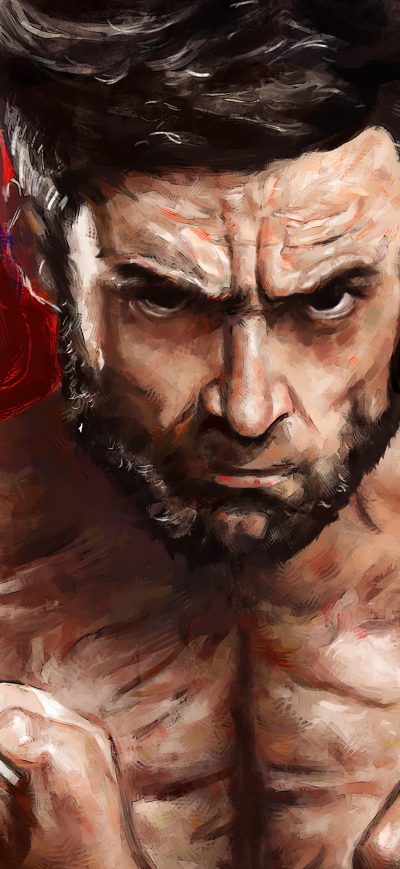 Fond d'écran iPhone Wolverine 4k Artwork 2020