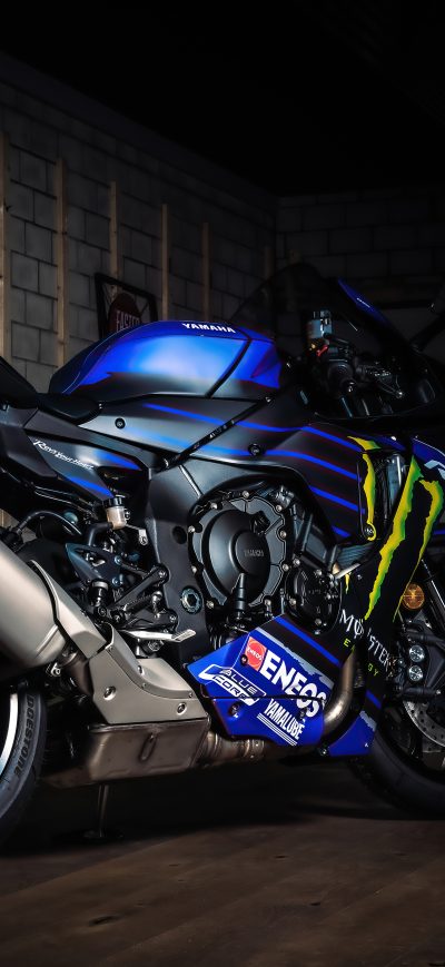 Fond d'écran iPhone Yamaha R1 Valentino Rossi 5k