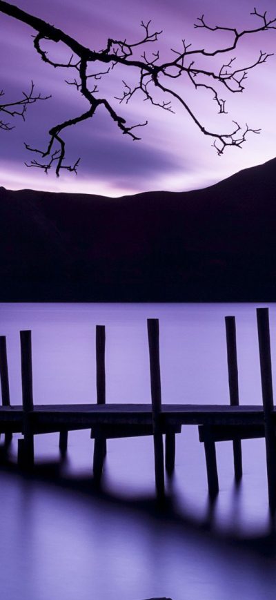 Fond d'écran Purple Dusk sur iPhone