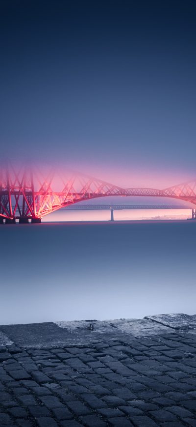 Fond d'écran iPhone Forth Rail Bridge Scotland 5k