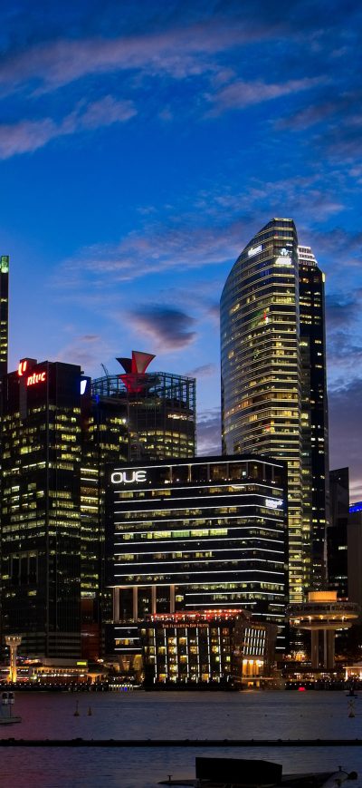 Fond d'écran iPhone City Lights Buildings 4k