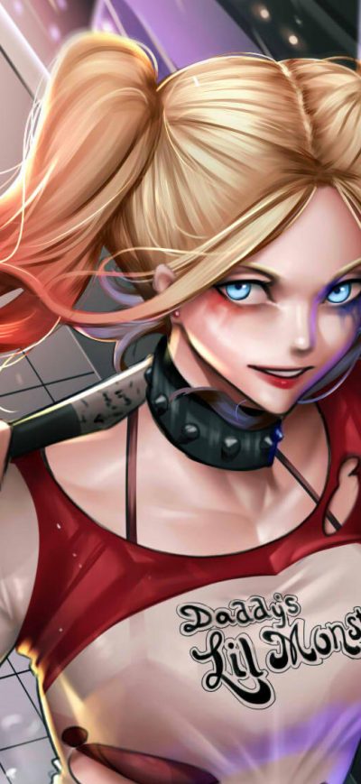 Fond d'écran Art Of Harley Quinns sur iPhone