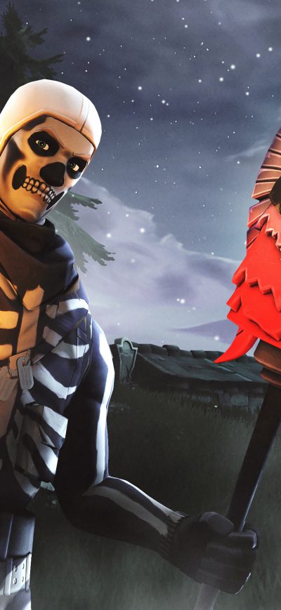Fond d'écran iPhone Skull Trooper Fortnite Season 6 4K
