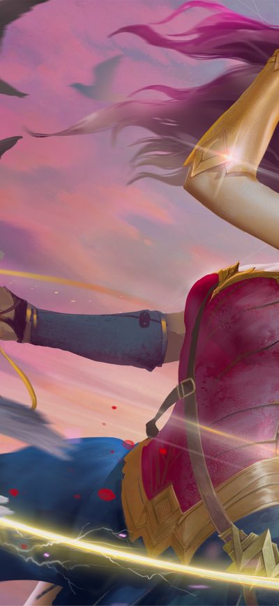 Fond d'écran iPhone Wonder Woman Colorful Art 4k