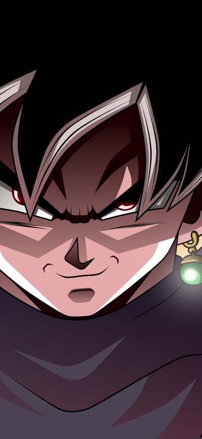 Fond d'écran iPhone Black Goku Dragon Ball Super 8k