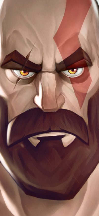 Fond d'écran iPhone Kratos God Of War Illustration