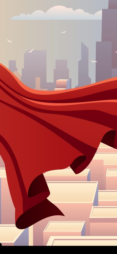 Fond d'écran Omega Superhero sur iPhone