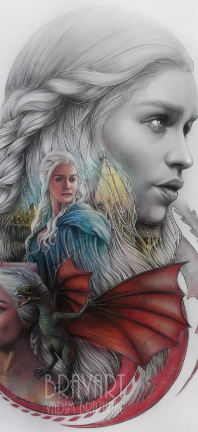 Fond d'écran iPhone Game Of Thrones Emilia Clarke Artwork