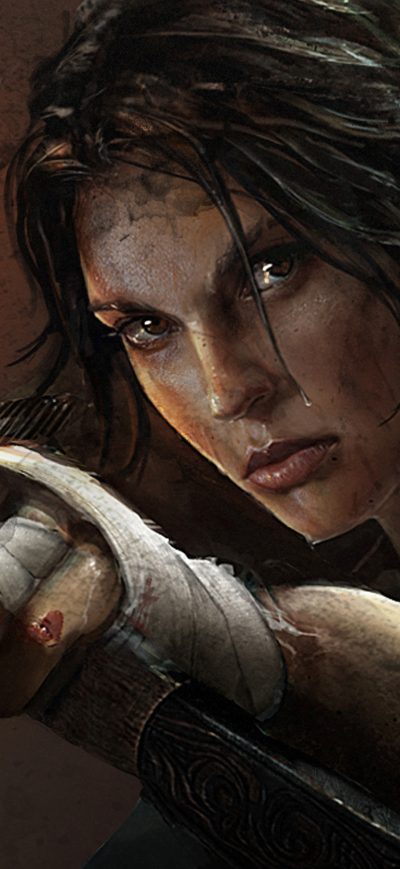 Fond d'écran iPhone Tomb Raider Lara Croft Artwork 4k