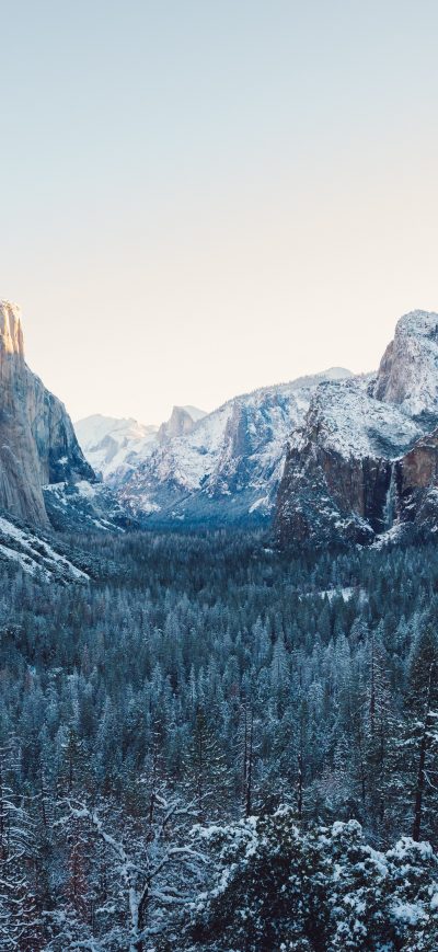 Fond d'écran iPhone Yosemite Winter 4k