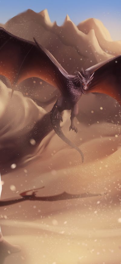 Fond d'écran iPhone Mother Of Dragons Art 4k